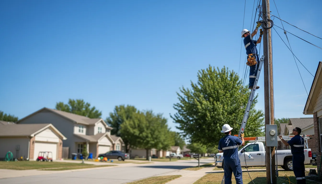 Residential electrician providing installation services in Platter, OK